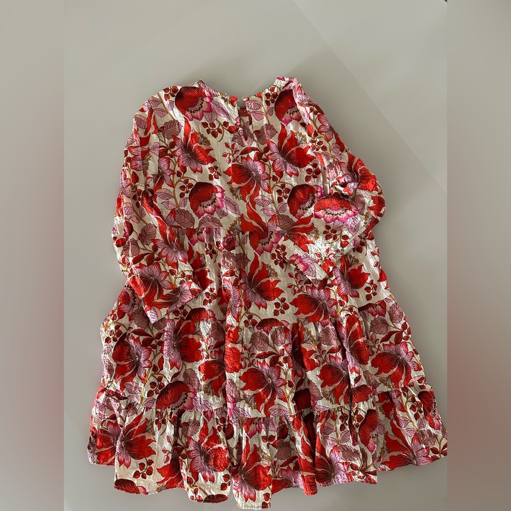 Women’s Zara Red and Pink Floral mini Dress